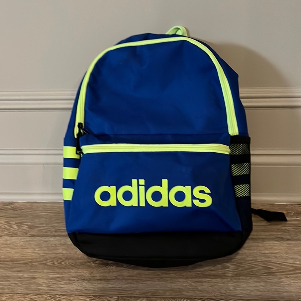 Blue adidas backpack